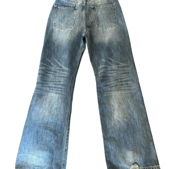 Kan Can Ultra High Rise Button Fly 90's Wide Leg Jeans Size 11/29 - Picture 3 of 11